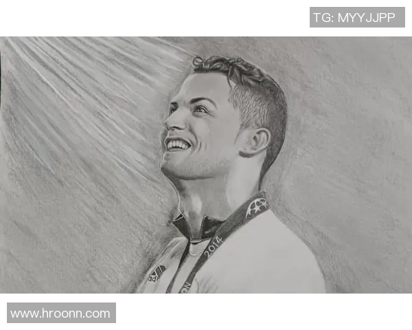 足球女星素描头像艺术风格创作展现动感与魅力